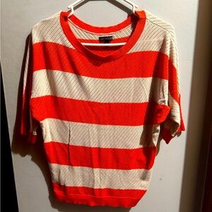 Orange and beige sweater